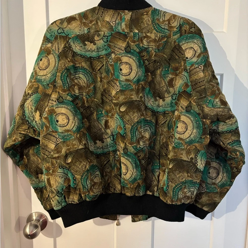 Patterned Bomber Jacket - Picture 6 of 7